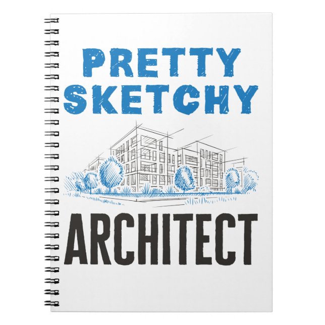 Pretty Sketchy Architect Architecture Student Notizblock (Vorderseite)