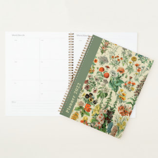 Pretty Vintage Botanical Flowers Diary 2022 Dated  Planer