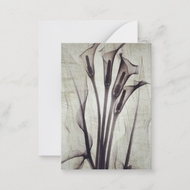 Pretty Vintage X-Ray Flowers Mitteilungskarte (Vorderseite)
