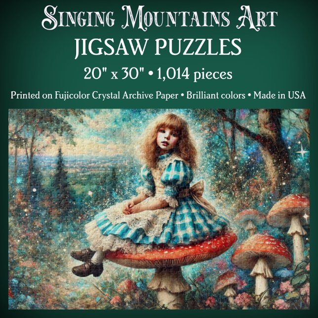 Pretty Watercolor Wonderland Alice On Mushroom (Von Creator hochgeladen)