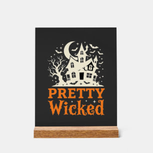 Pretty Wicked Halloween Haunted House_1 Acrylschild