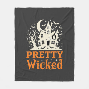 Pretty Wicked Halloween Haunted House_1 Fleecedecke