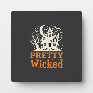 Pretty Wicked Halloween Haunted House_1 Fotoplatte