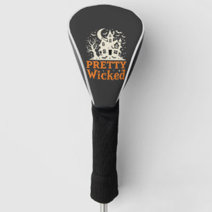 Pretty Wicked Halloween Haunted House_1 Golf Headcover