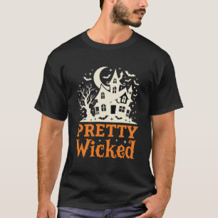 Pretty Wicked Halloween Haunted House_1 T-Shirt