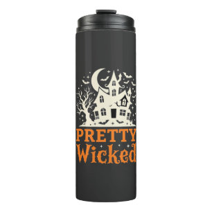 Pretty Wicked Halloween Haunted House_1 Thermosbecher
