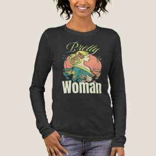 Pretty Woman – Faszinierende Schönheit Illustratio Tri-Blend Shirt