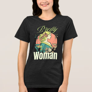 Pretty Woman – Faszinierende Schönheit Illustratio Tri-Blend Shirt