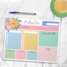 Pretty Yellow Pink Flowers Your Day To Do Lists