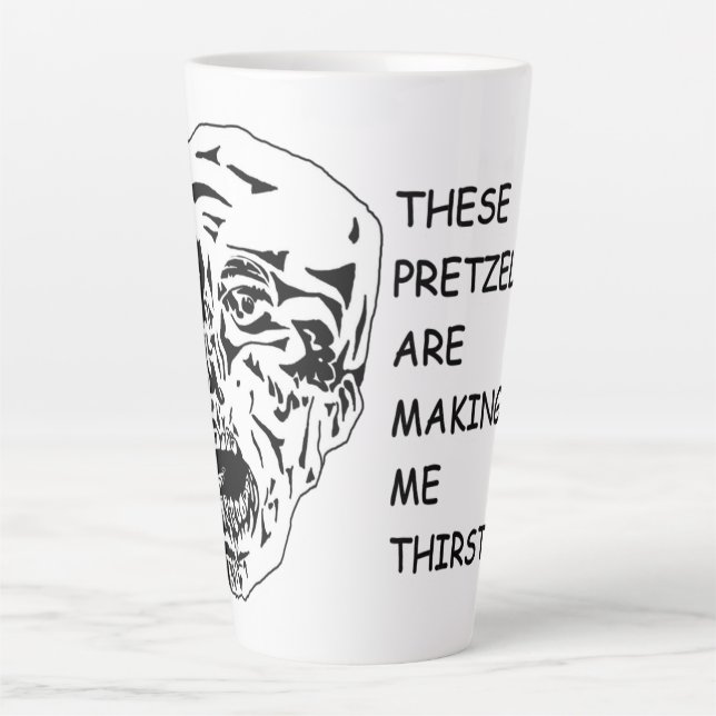 Pretzel Face Mug (Devant)