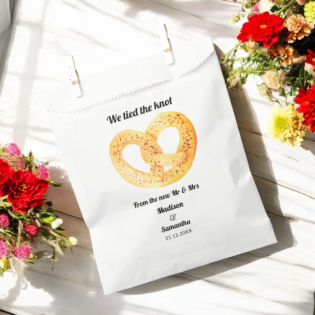 Pretzel Heart Wedding Donut Geschenktütchen (Von Creator hochgeladen)