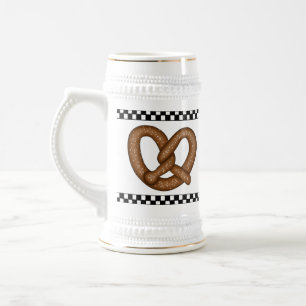 Pretzel Keramik Stein Bierglas