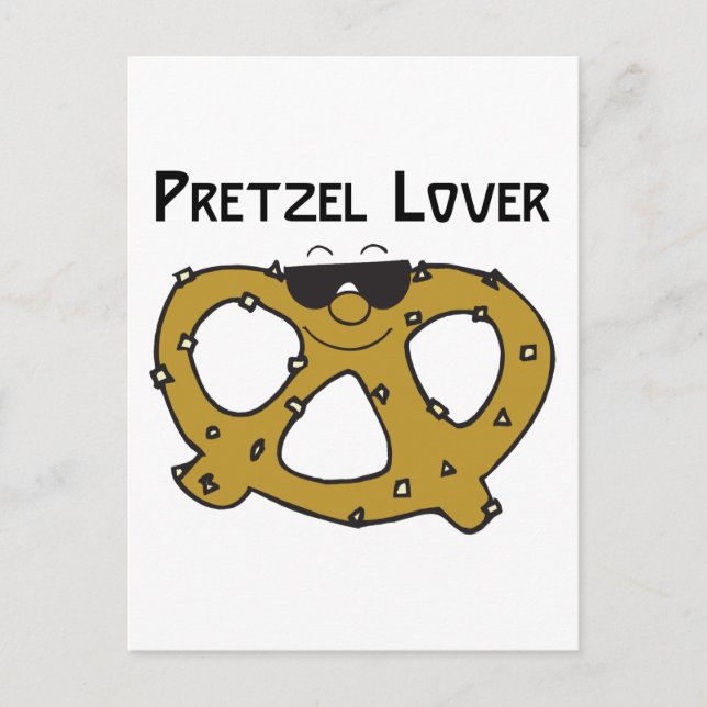 Pretzel Lover Geschenk Postkarte (Vorderseite)