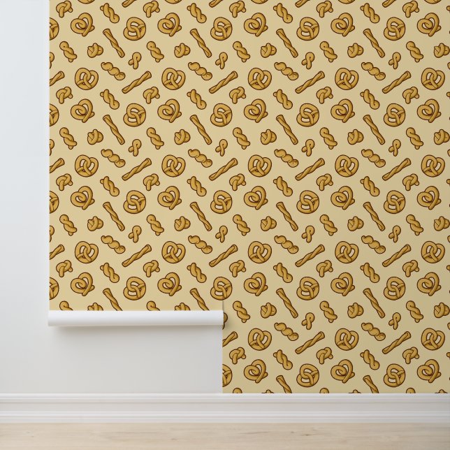 Pretzel Muster Tapete (Anwendung)