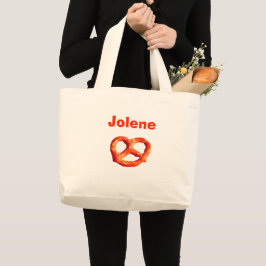 Pretzel Personalisiert 4Jolene Jumbo Stoffbeutel