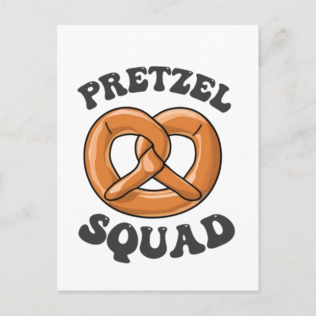 Pretzel Squad Funny Oktoberfest Pretzel Lover Germ Postkarte (Vorderseite)