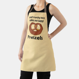 Pretzel Sweet Crunchy Drehung macht mich glücklich Schürze