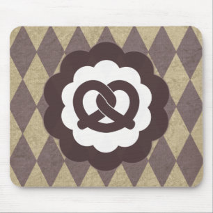 pretzel vintage mousepad