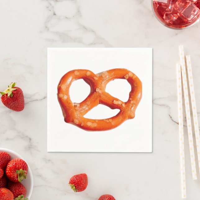 Pretzels Brown Snack 4Stephen Serviette (Beispiel)