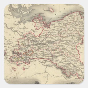 Preußen 5 quadratischer aufkleber