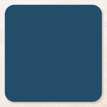 Preußen Blue Solid Paper Untersetzer