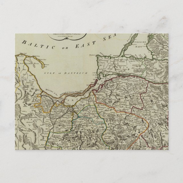 Preußen, Dantzick Postkarte (Vorderseite)