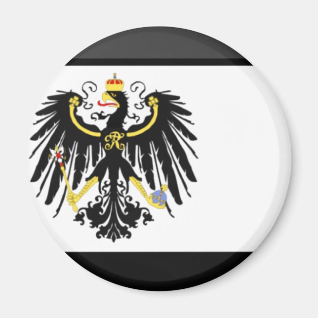 Preussen Flag Gem Magnet (Vorne)