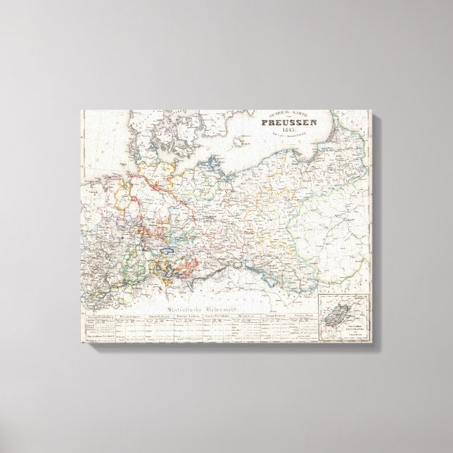 Preußen, Schweiz Leinwanddruck (Vorderseite)