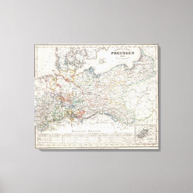 Preußen, Schweiz Leinwanddruck (Vorderseite)