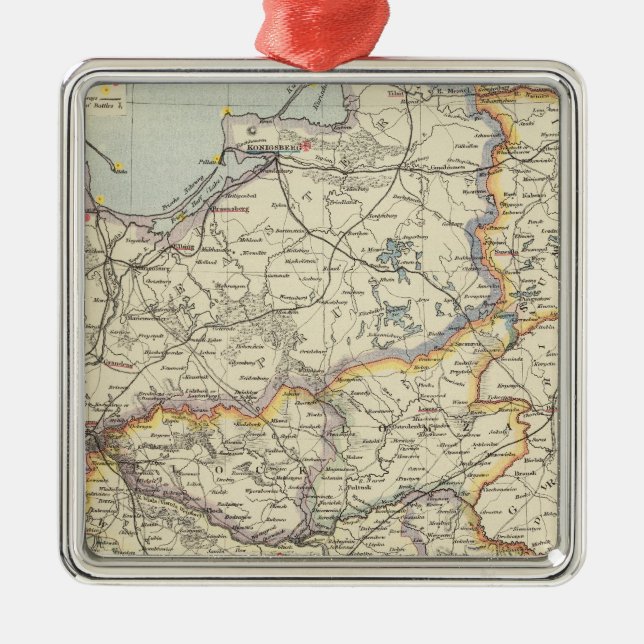 Preußen und Polen 2 Silbernes Ornament (Vorne)