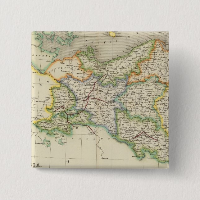 Preußen und Polen Button (Vorderseite)