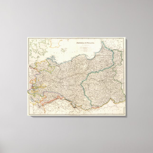 Preußen und Polen Leinwanddruck (Vorderseite)