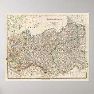Preußen und Polen Poster