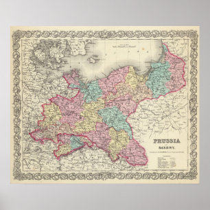 Preußen und Sachsen Poster