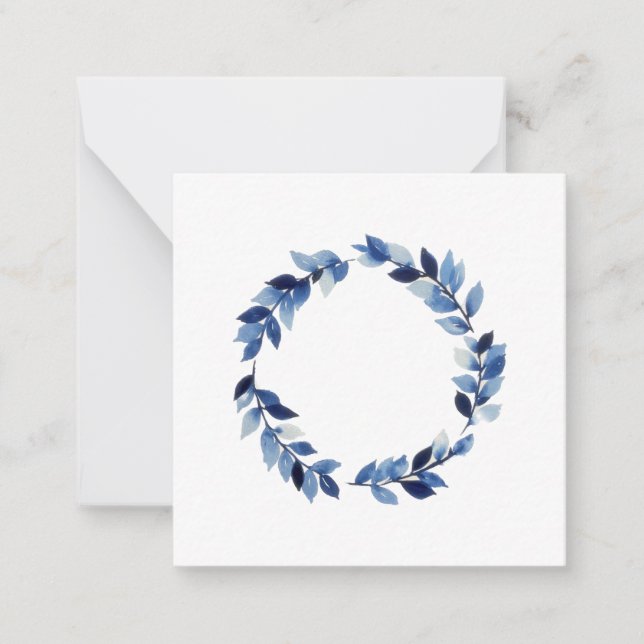 Preußisch-Blaue Kranken-Notecards Mitteilungskarte (Vorderseite)