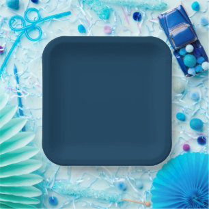 Preußischblaue feste Papierplatten Pappteller