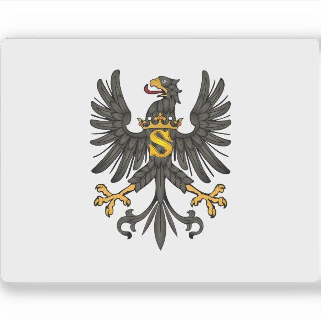 preußische Flagge (1525-1701) Aufkleber (Vorderseite)