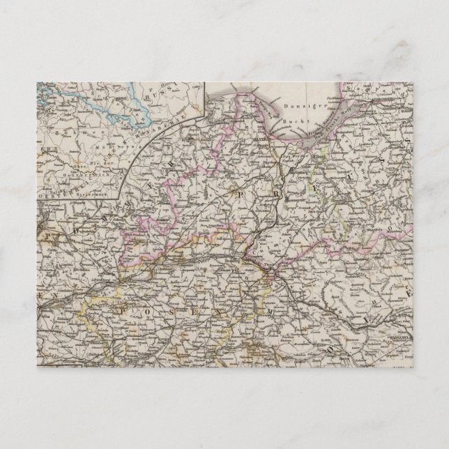 Preußische Provinzen Postkarte (Vorderseite)