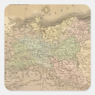preußische Staaten Quadratischer Aufkleber