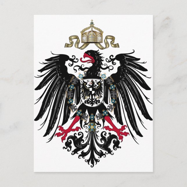 Preußischer Adler Postkarte (Vorderseite)
