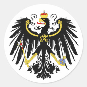 Preußischer Adler - Preußen - Reichsadle Runder Aufkleber