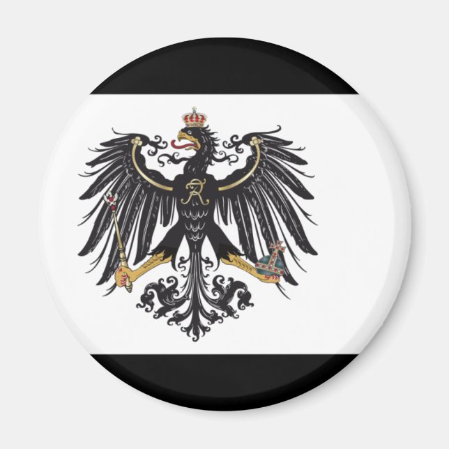 preußischer Fahnenmagnet Magnet (Vorne)