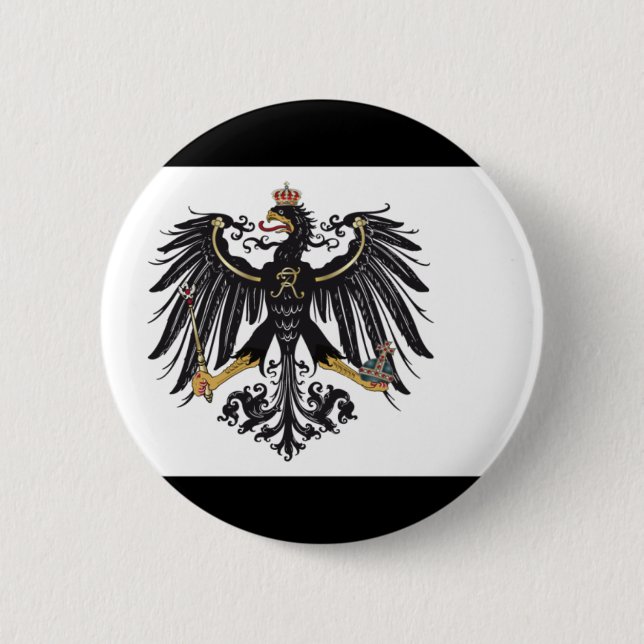 Preussischer Flaggenknopf Button (Vorderseite)