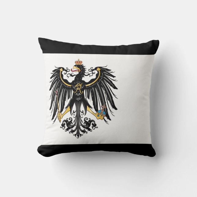 Preussisches Flaggen-Wurfs-Kissen Kissen (Vorderseite)