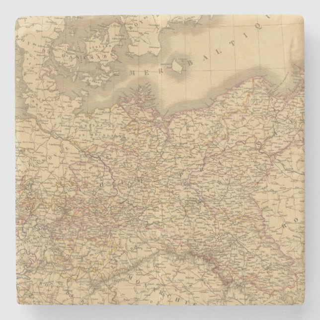 Preussisches Reich 2 Steinuntersetzer (Vorderseite)