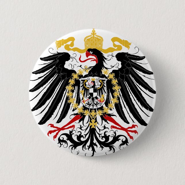 Preussisches rotes Schwarzes und Gold Eagles Button (Vorderseite)