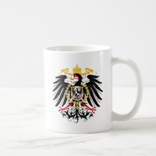 Preussisches rotes Schwarzes und Gold Eagles Kaffeetasse