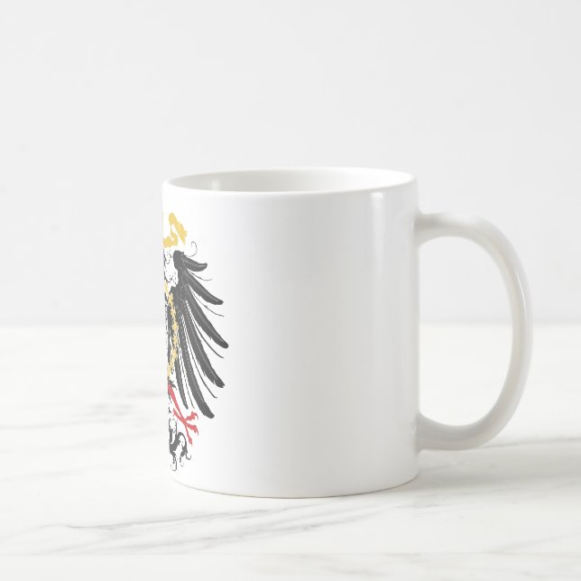 Preussisches rotes Schwarzes und Gold Eagles Kaffeetasse (Rechts)
