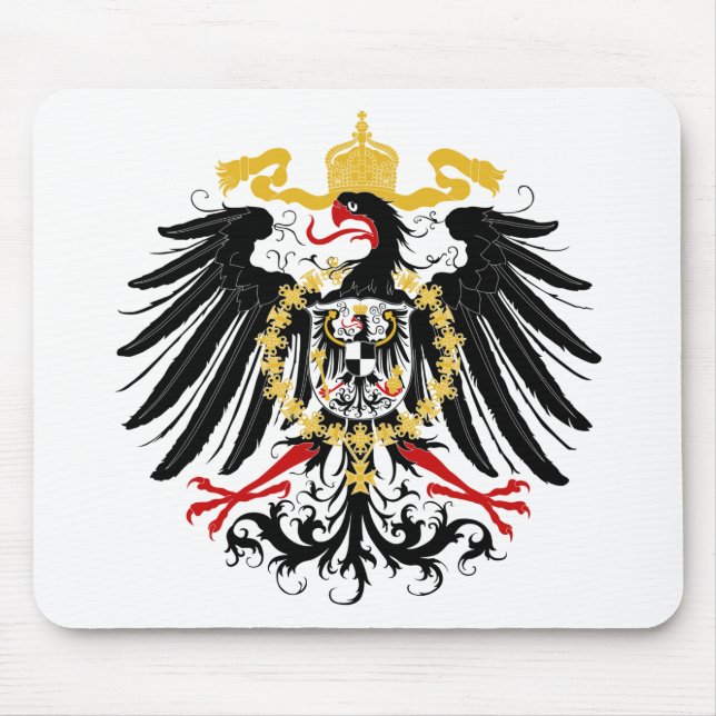 Preussisches rotes Schwarzes und Gold Eagles Mousepad (Vorne)