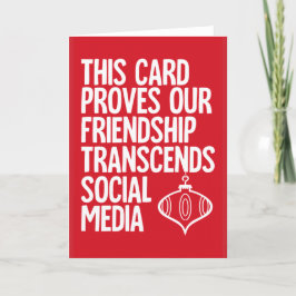 Preuve - drôle de carte de Noël